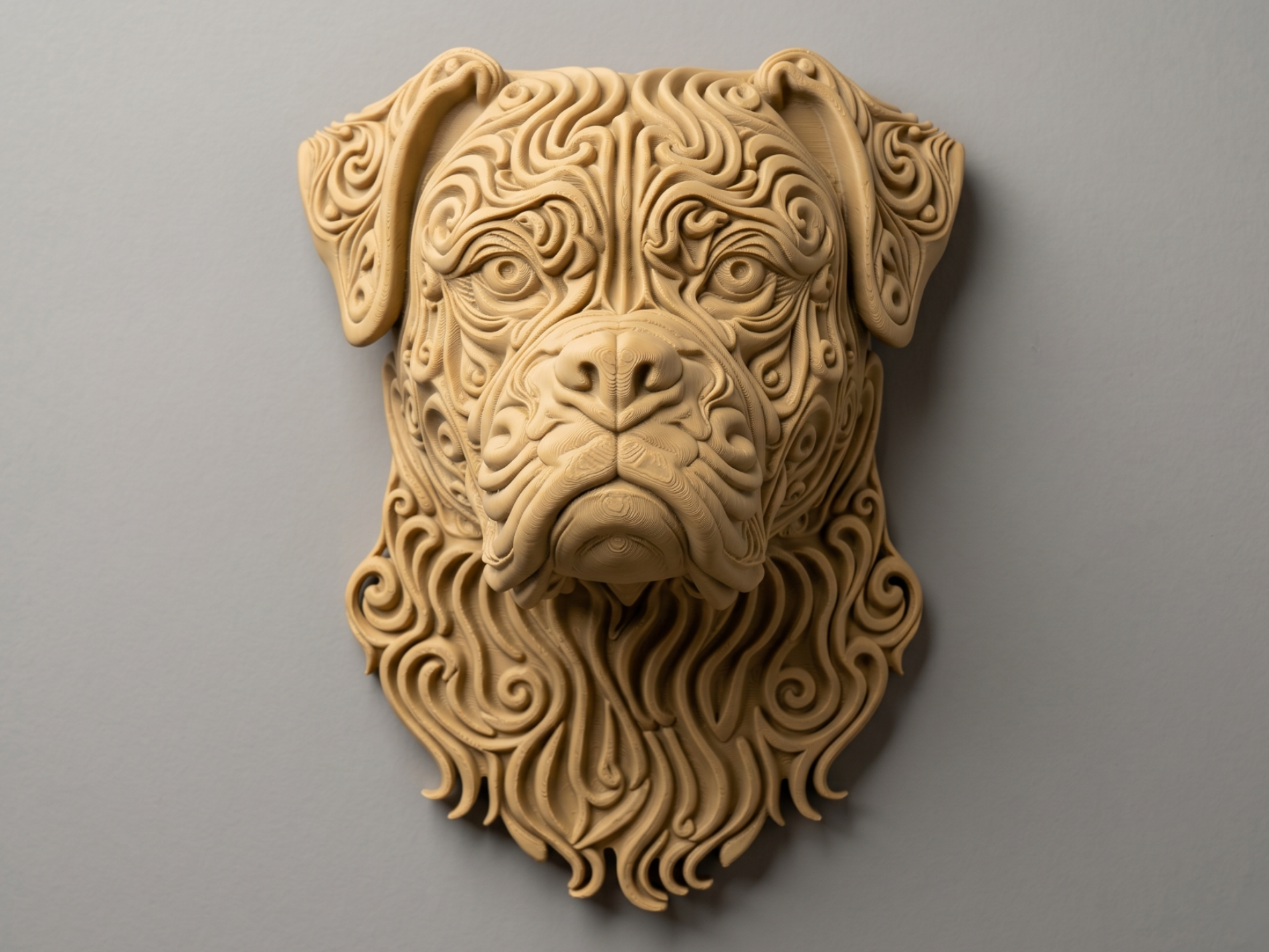 Boxer 3D printed wall art by Mythical Makers 3D