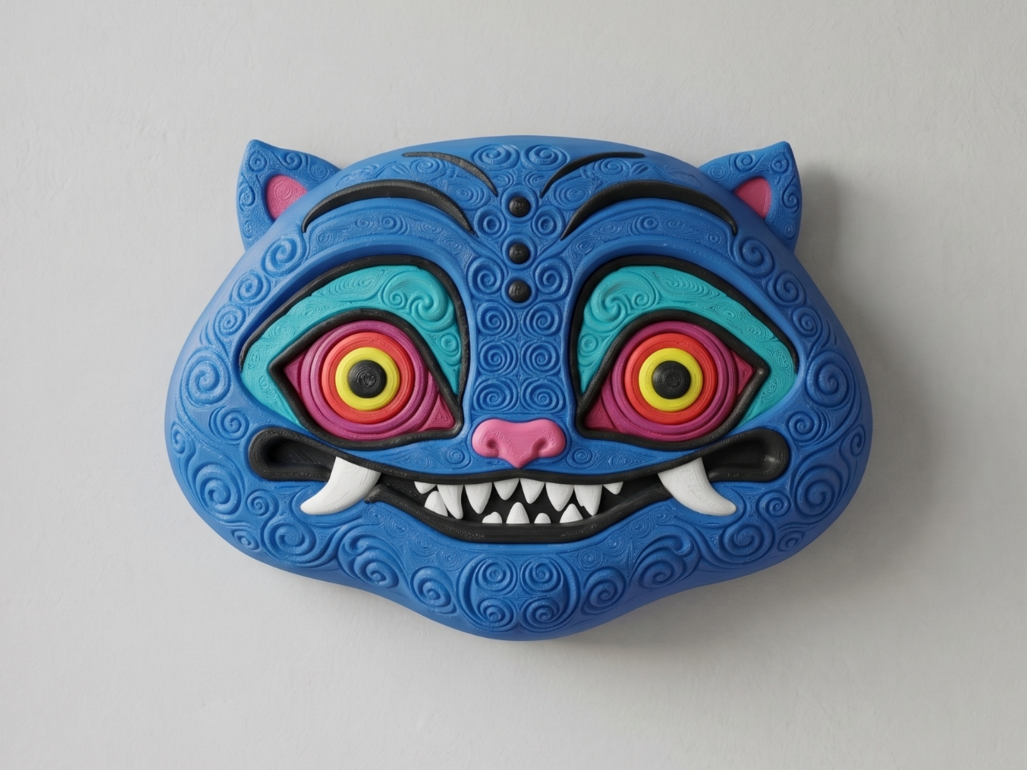 Derpy Tiger 3D printed wall art by Mythical Makers 3D