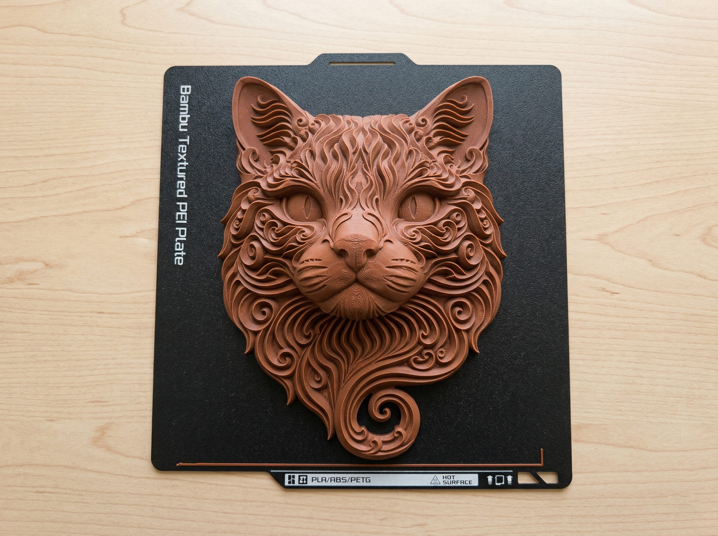 Curly Cat wall art — view 2