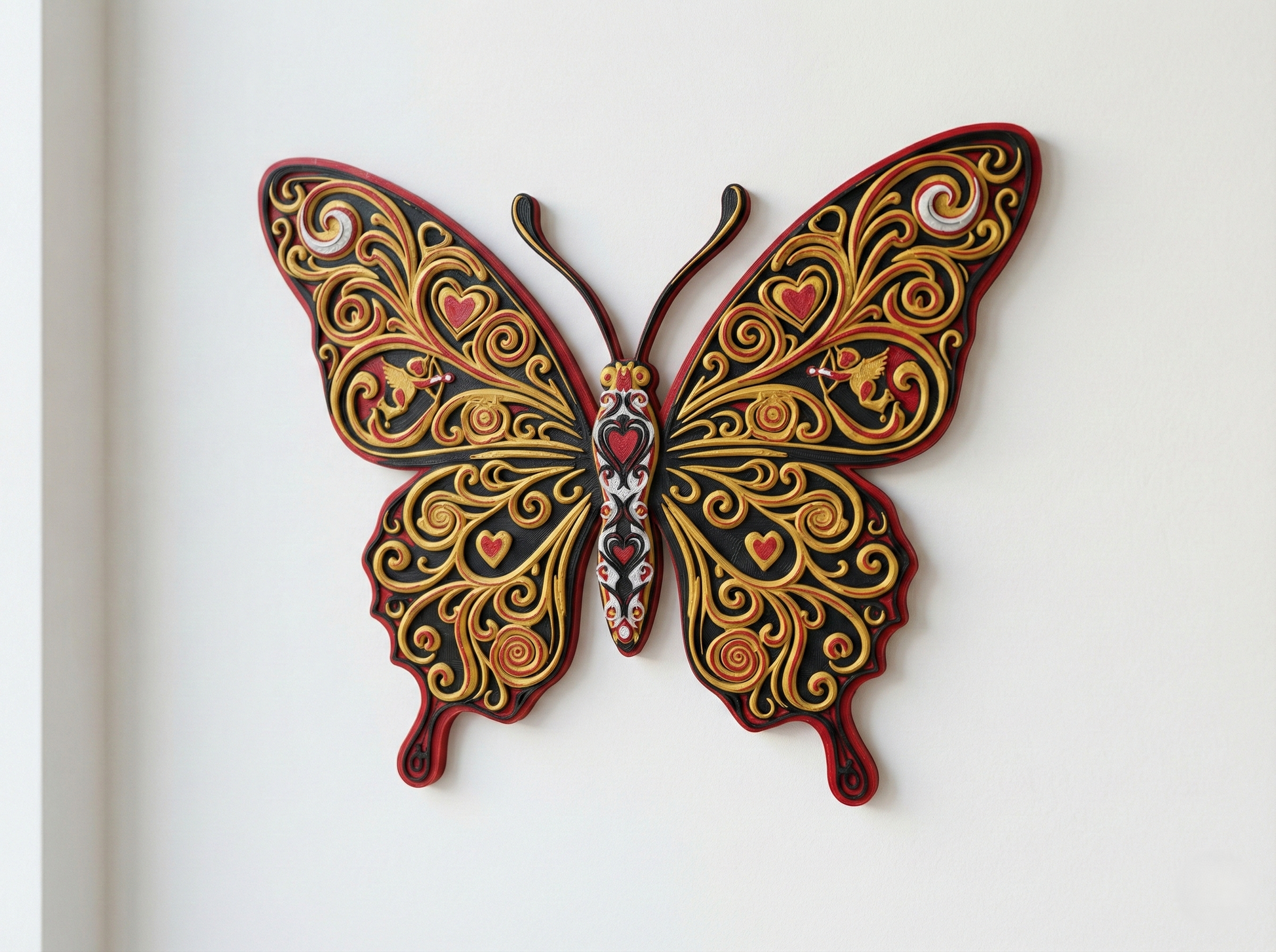 Heart Butterfly wall art — view 2