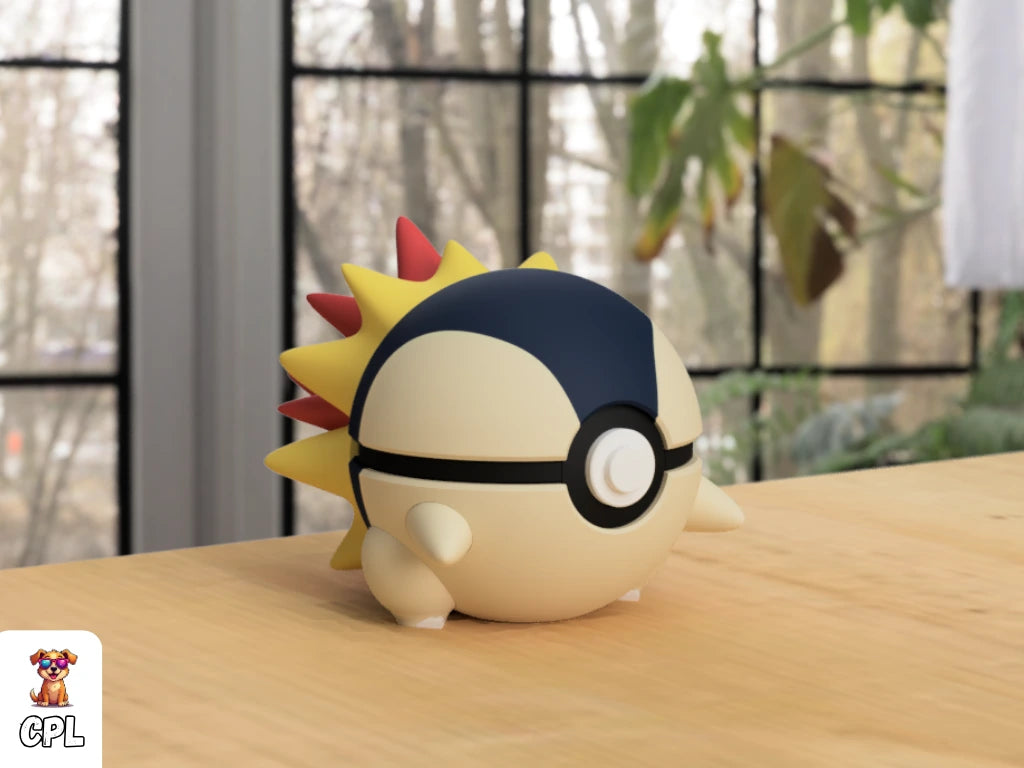 Themed Monster Ball - Cyndaquil Inspired