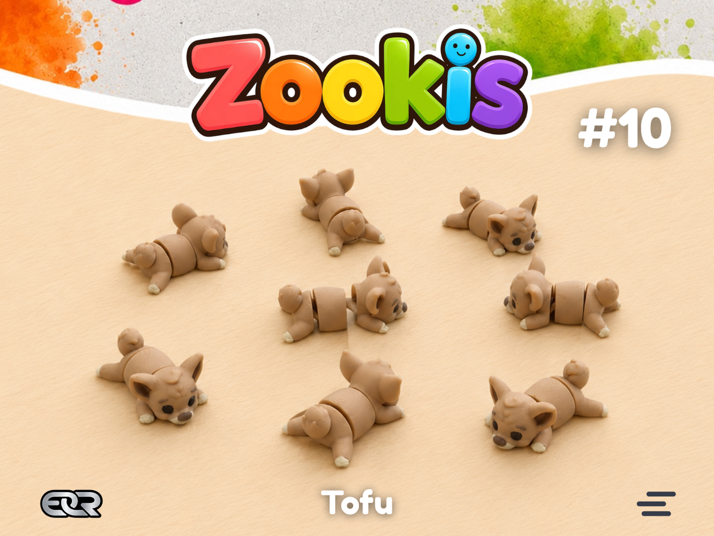 Tofu the Dog — Zookis Mini — 3D printed by Mythical Makers 3D