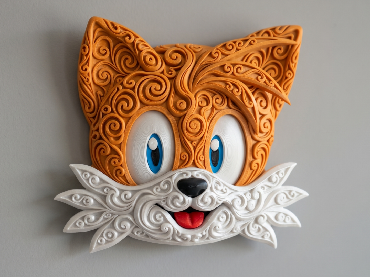 The Twin-Tail Fox 3D printed wall art by Mythical Makers 3D