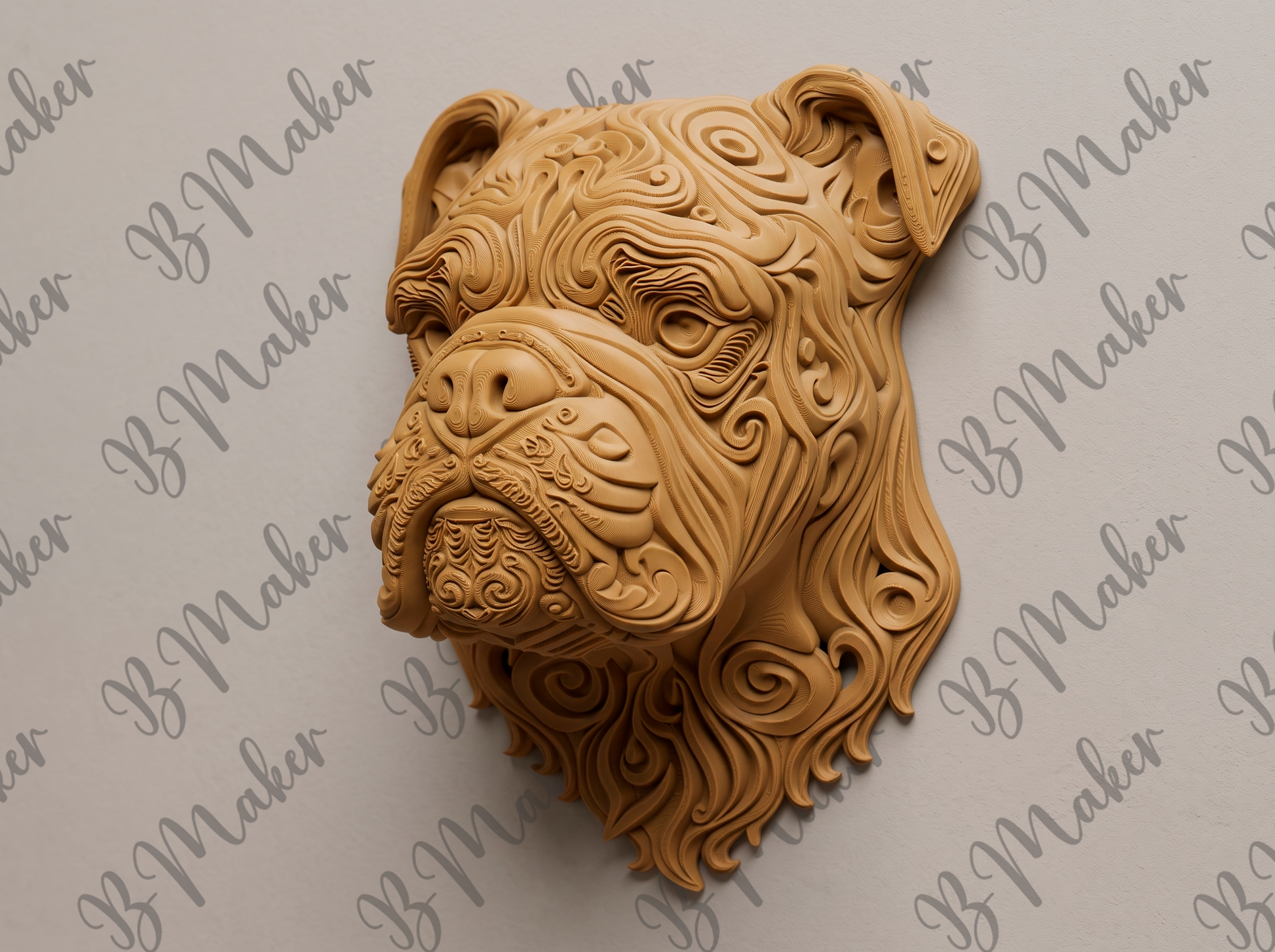 English Bulldog wall art — view 3