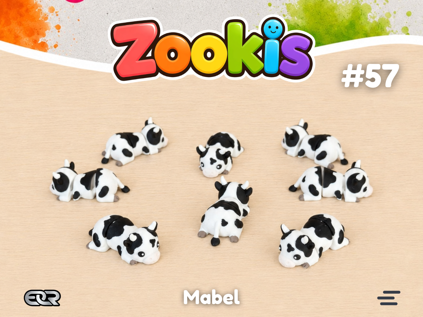 Mabel the Cow — Zookis Mini — 3D printed by Mythical Makers 3D