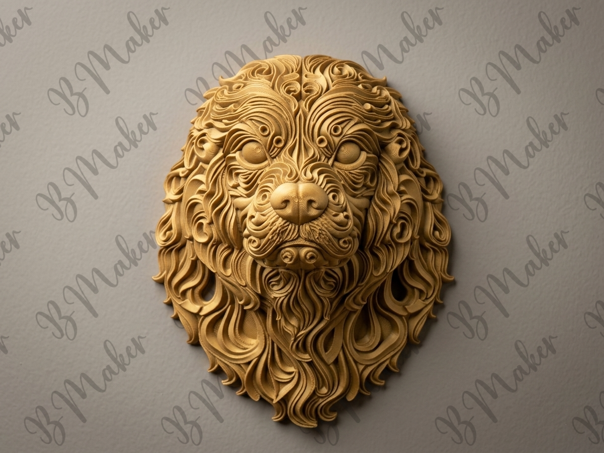 Cocker Spaniel 3D printed wall art by Mythical Makers 3D