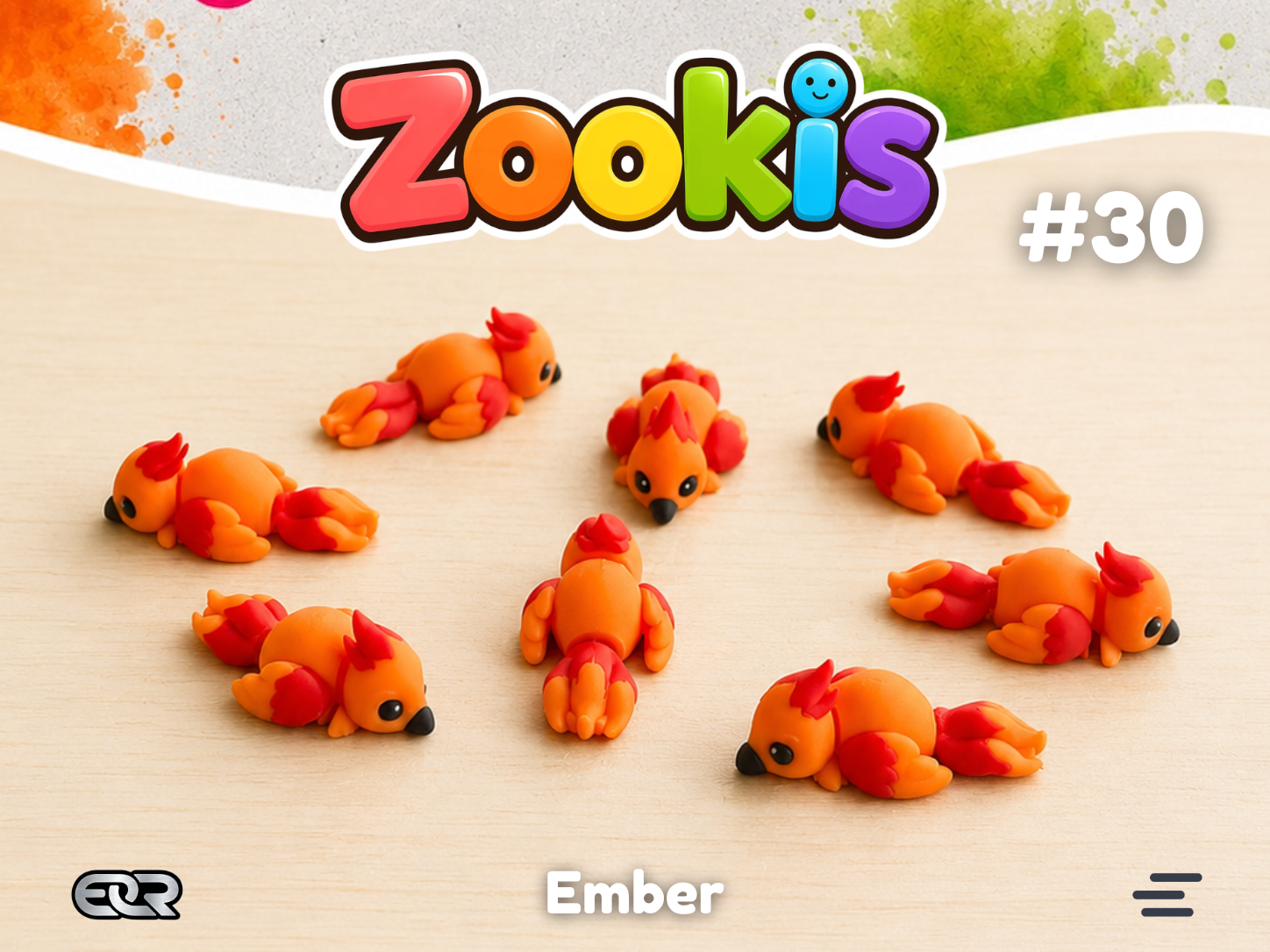 Ember the Phoenix — Zookis Mini — 3D printed by Mythical Makers 3D