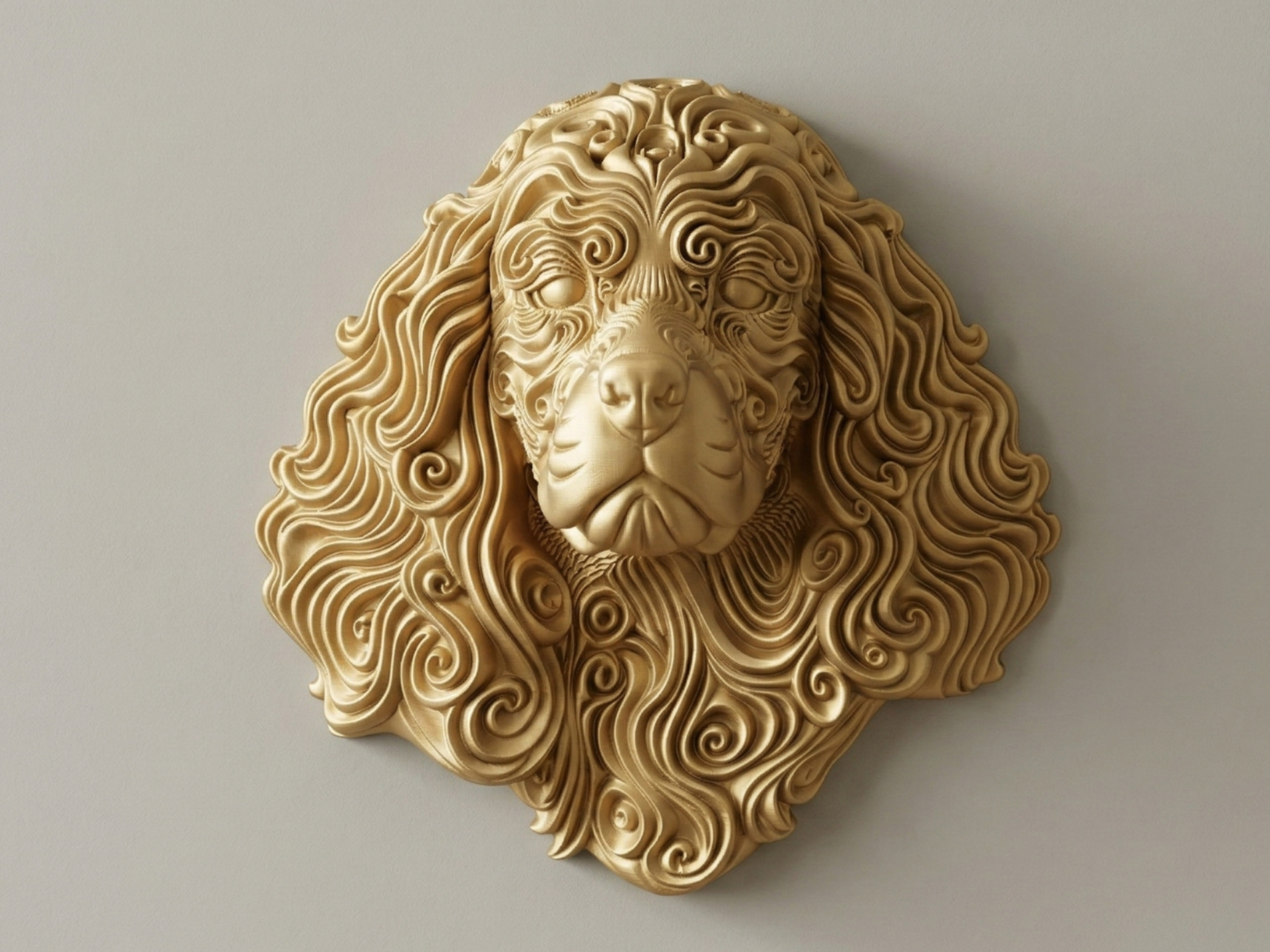 American Cocker Spaniel 3D printed wall art by Mythical Makers 3D