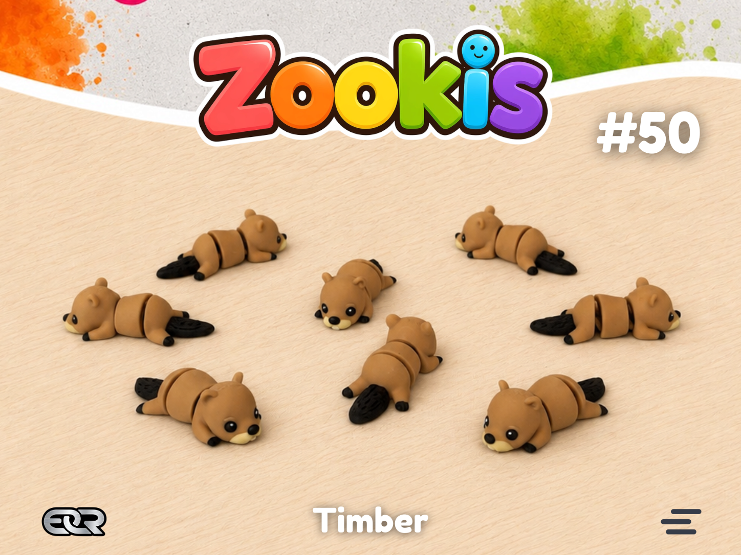 Timber the Beaver — Zookis Mini — 3D printed by Mythical Makers 3D