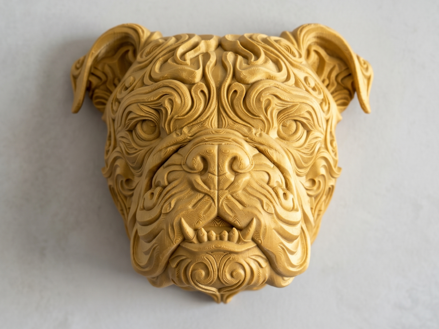 English Bulldog II 3D printed wall art by Mythical Makers 3D
