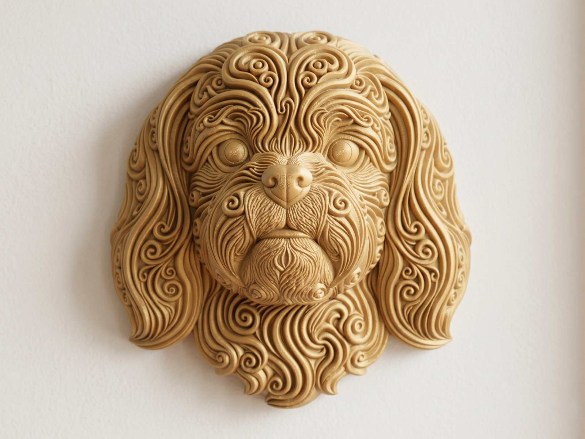 Shih Tzu 3D printed wall art by Mythical Makers 3D