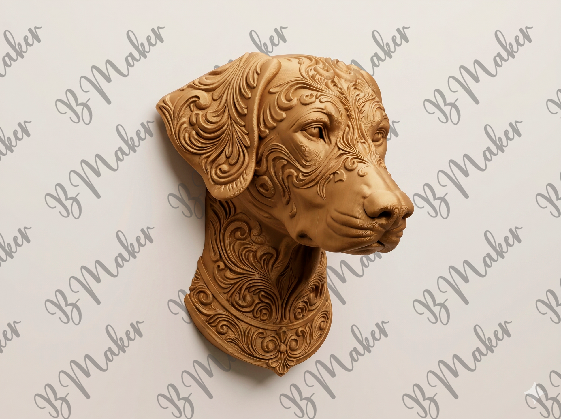 Doberman long ears wall art — view 2