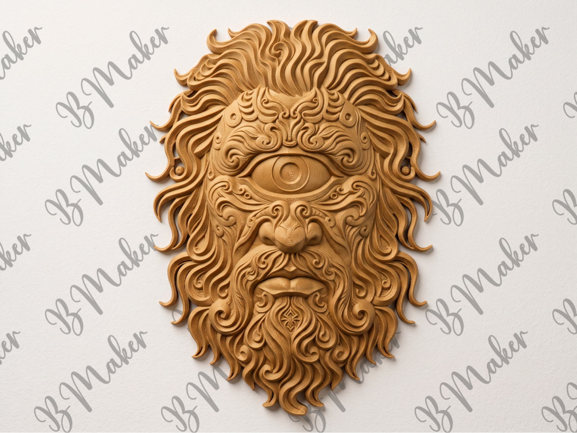 Polyphemus the Cyclops 3D printed wall art by Mythical Makers 3D