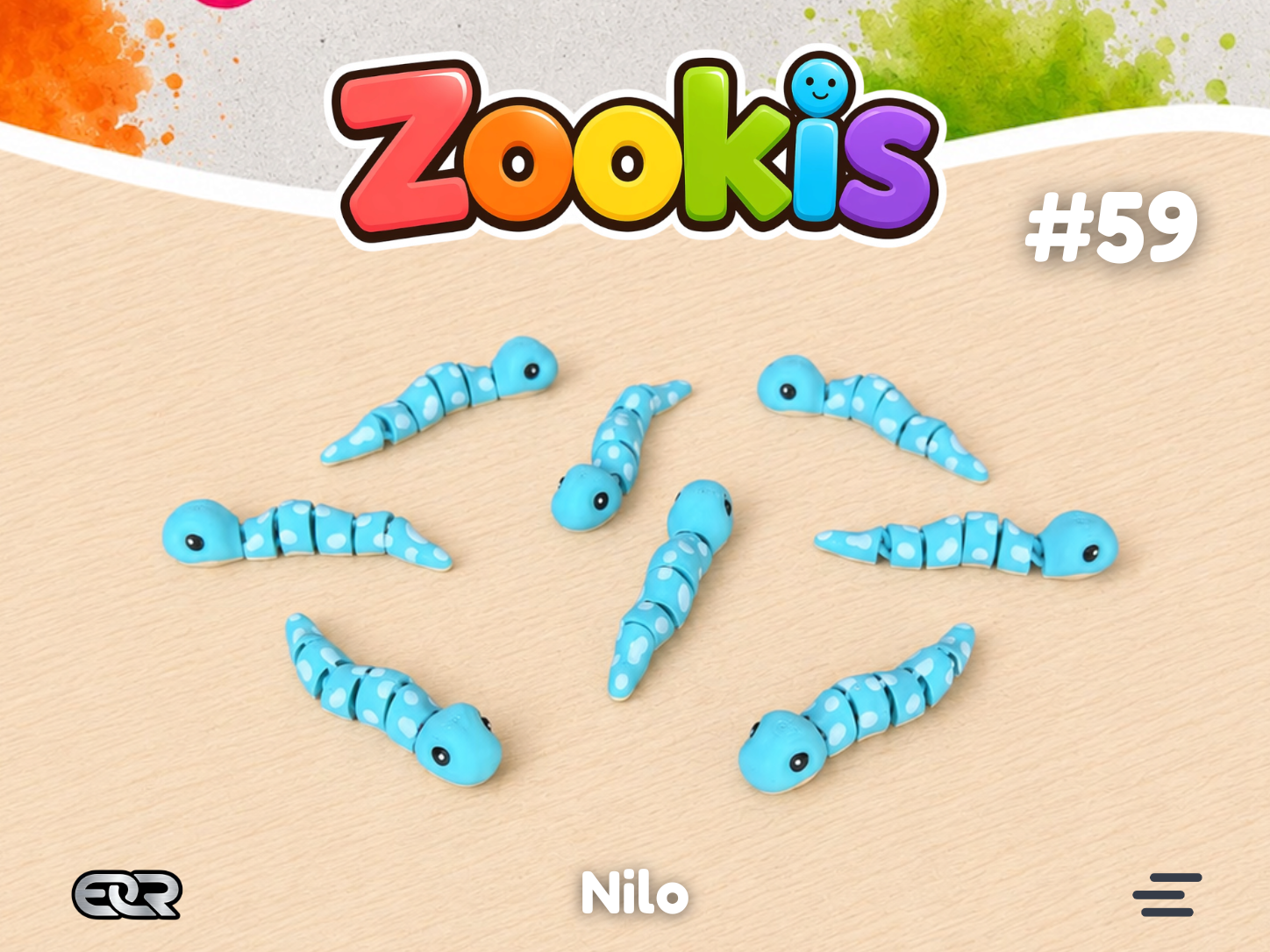 Nilo the Snake — Zookis Mini — 3D printed by Mythical Makers 3D
