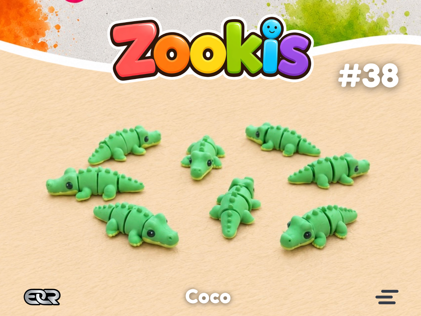 Coco the Crocodile — Zookis Mini — 3D printed by Mythical Makers 3D