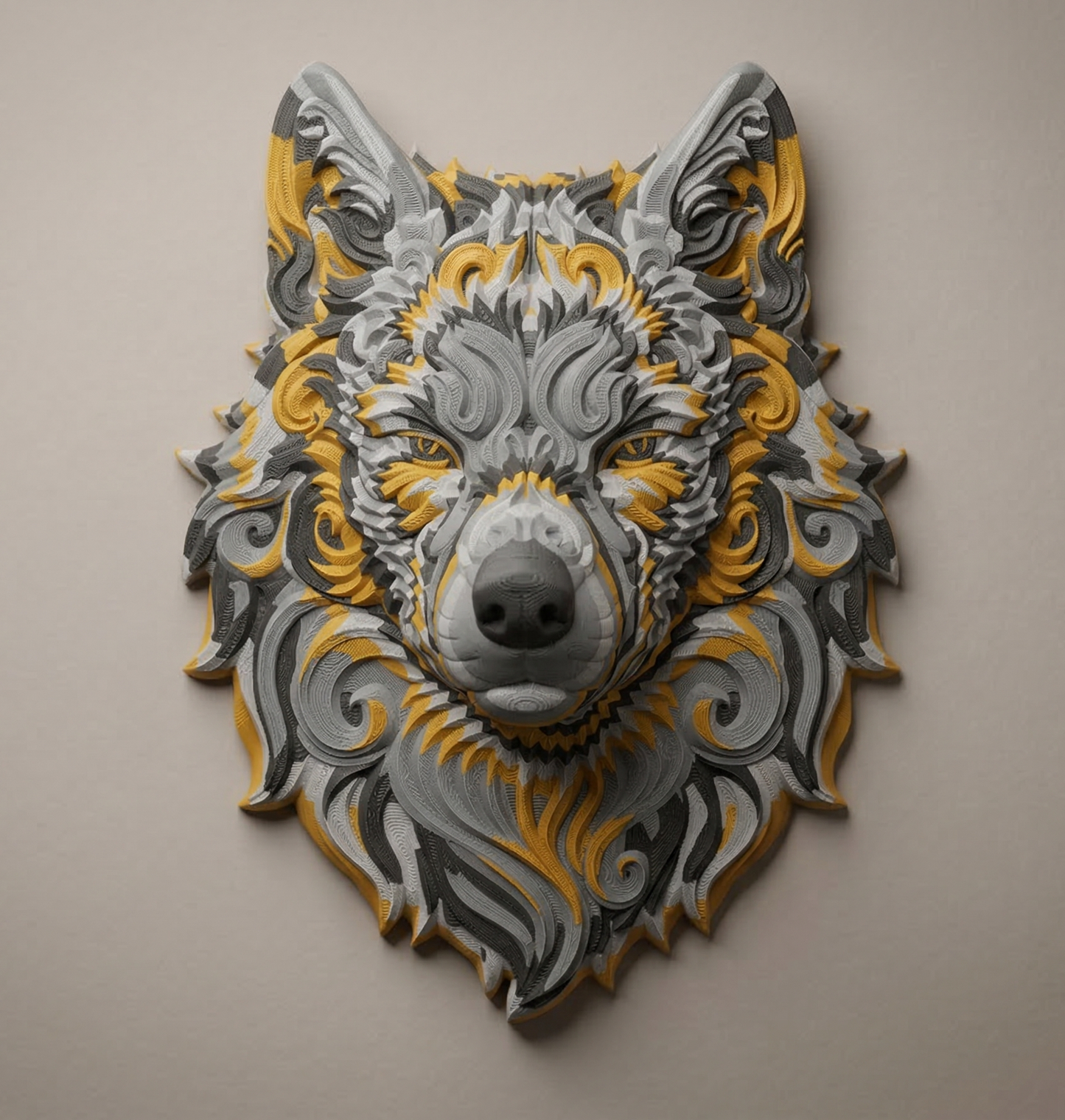 Wolf wall art — view 2