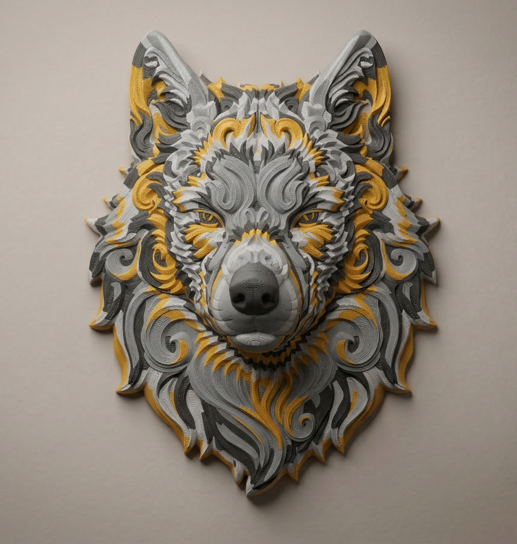 Wolf wall art — view 2