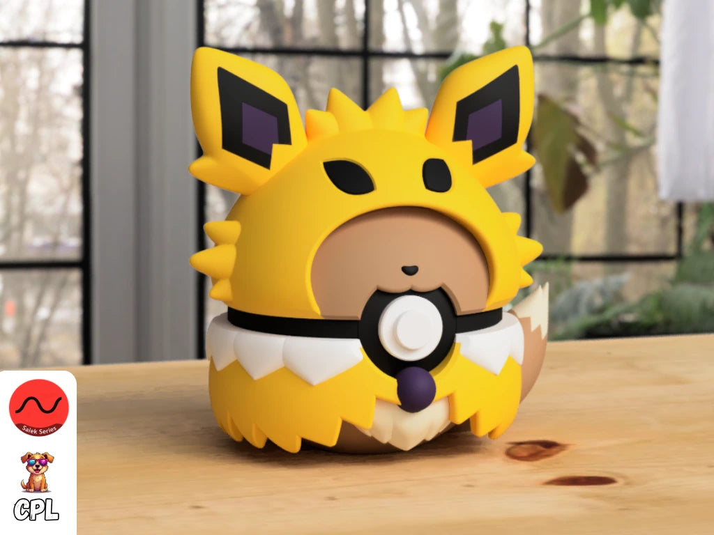 Themed Monster Ball - Eevee Jolteon Poncho Inspired