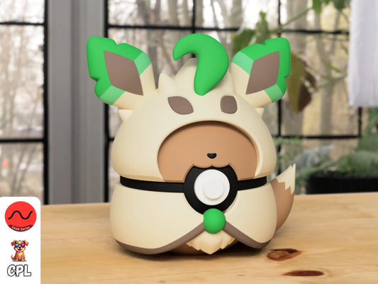 Themed Monster Ball - Eevee Leafeon Poncho Inspired