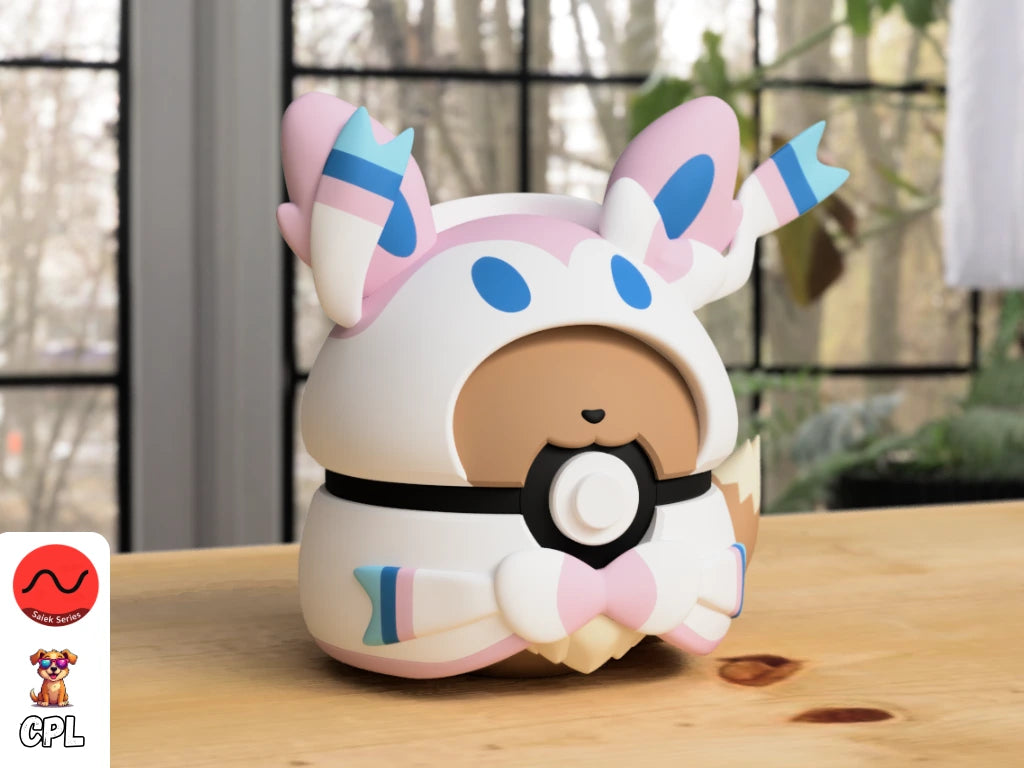 Themed Monster Ball - Eevee Sylveon Poncho Inspired