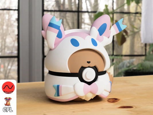 Themed Monster Ball - Eevee Sylveon Poncho Inspired