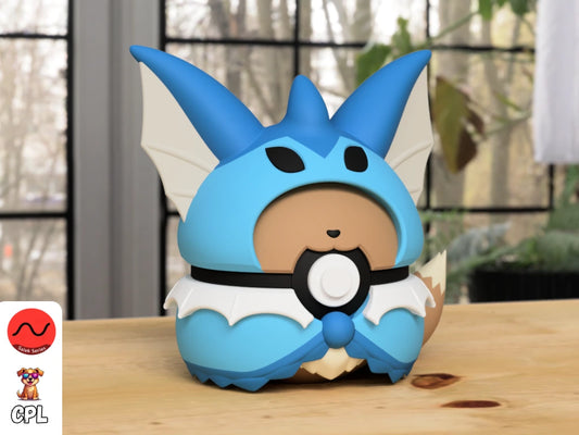 Themed Monster Ball - Eevee Vaporeon Poncho Inspired