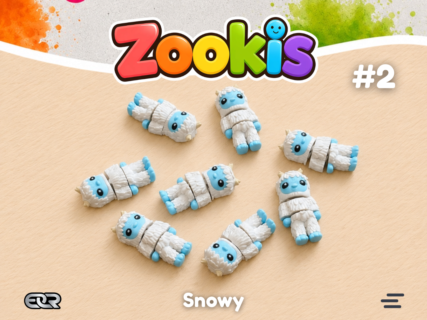 Snowy the Yeti — Zookis Mini — 3D printed by Mythical Makers 3D