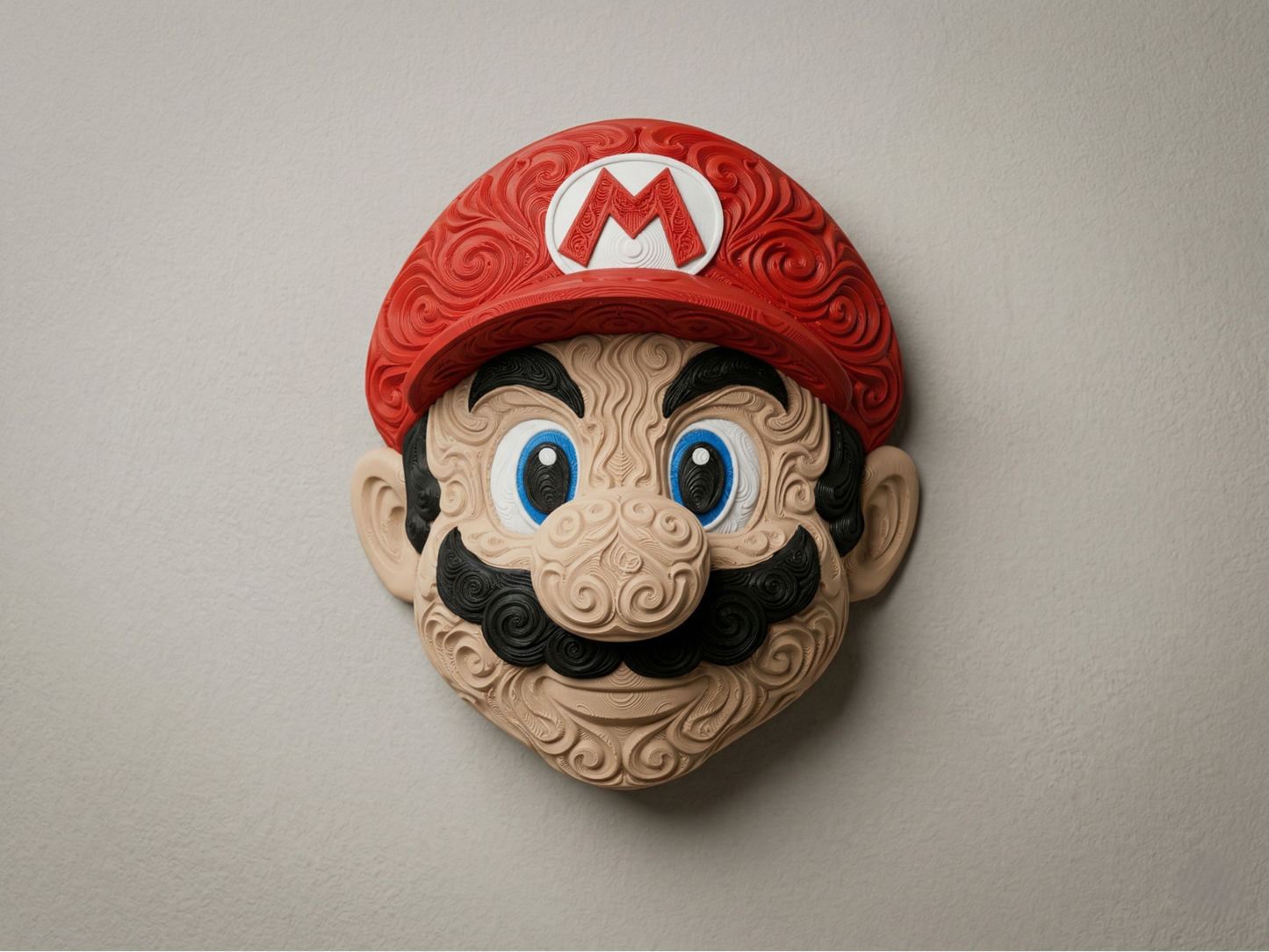 The Red Overalls 3D printed wall art by Mythical Makers 3D