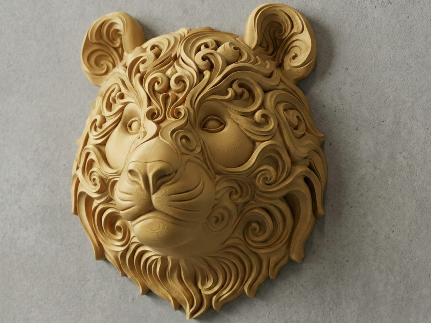 Giant Panda 3D printed wall art by Mythical Makers 3D