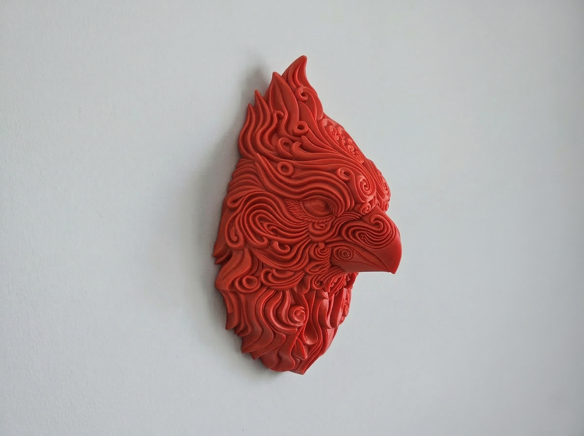 Red Cardinal Bird wall art — view 2