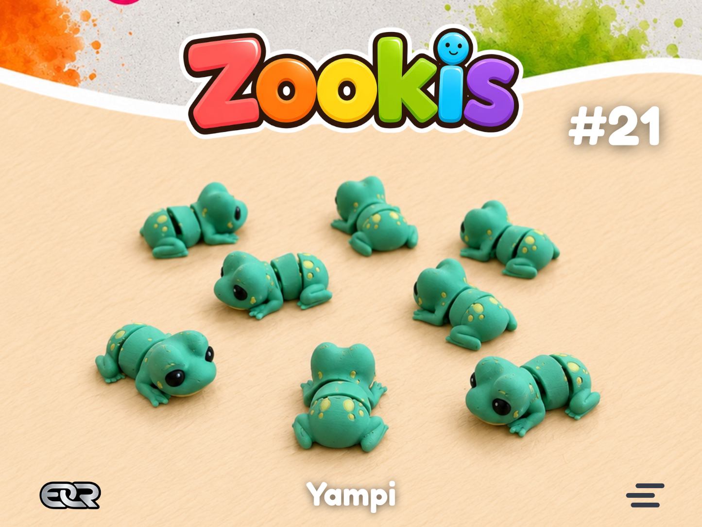 Yampi the Frog — Zookis Mini — 3D printed by Mythical Makers 3D