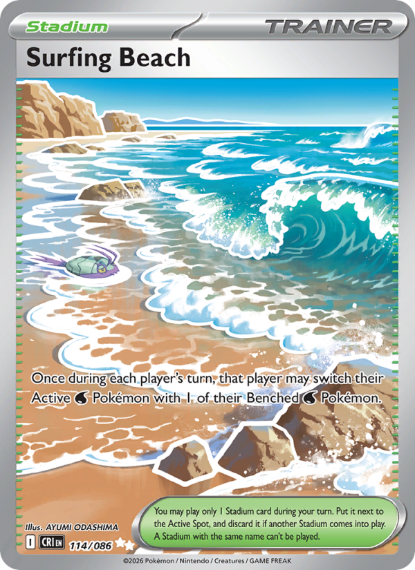 Surfing Beach - official card image