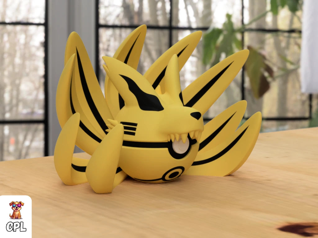 Themed Monster Ball - Ninetails Kurama Inspired