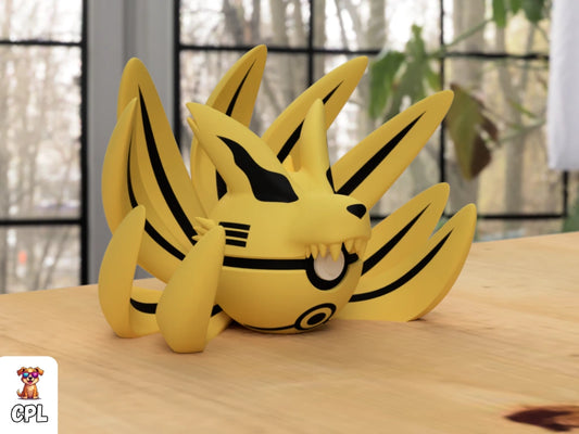 Themed Monster Ball - Ninetails Kurama Inspired