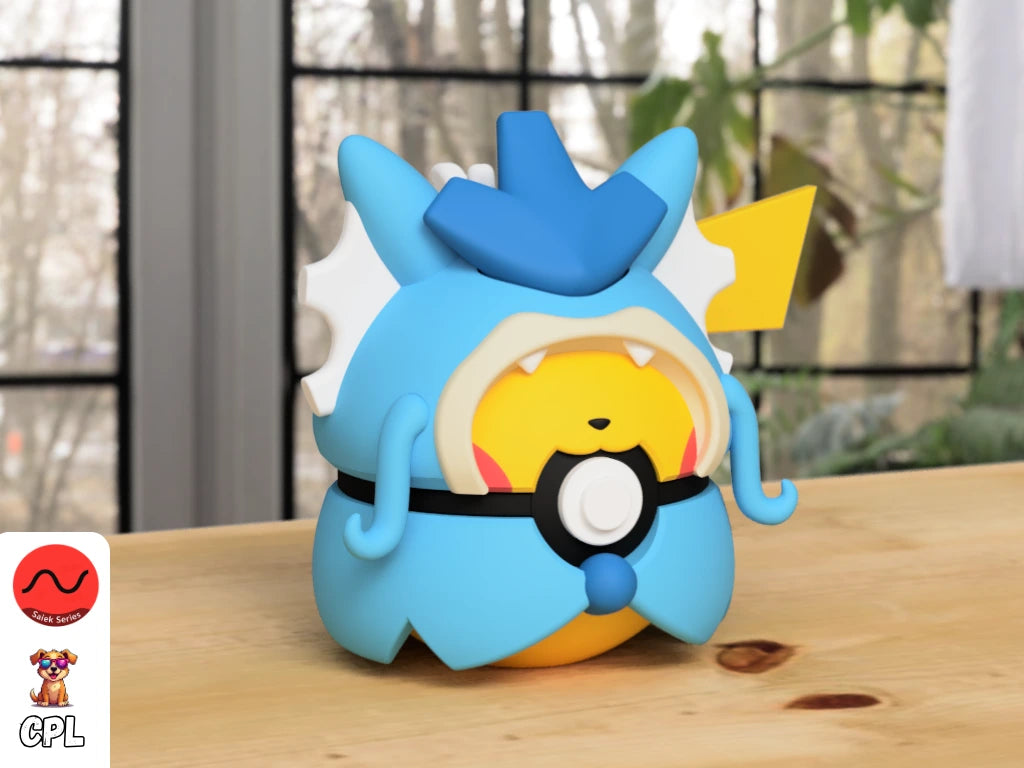 Themed Monster Ball - Pikachu Gyarados Poncho Inspired