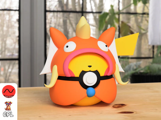 Themed Monster Ball - Pikachu Magikarp Poncho Inspired
