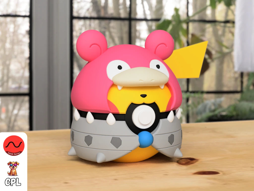 Themed Monster Ball - Pikachu Mega Slowbro Poncho Inspired