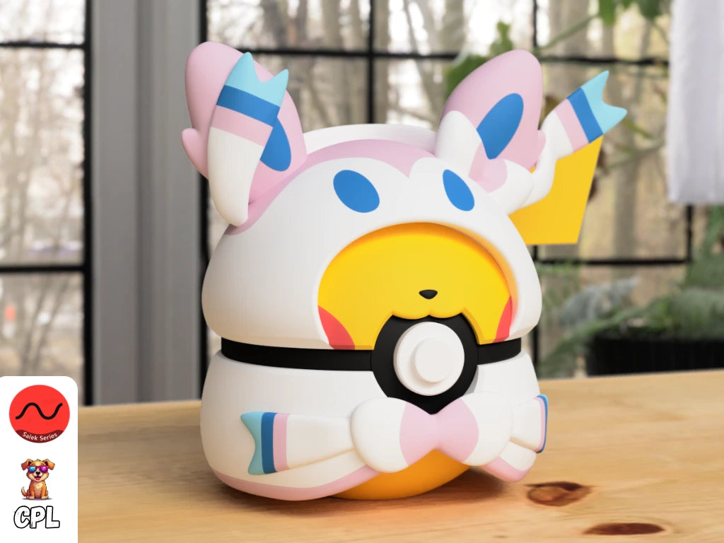 Themed Monster Ball - Pikachu Sylveon Poncho Inspired