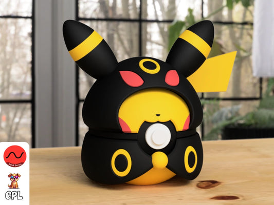 Themed Monster Ball - Pikachu Umbreon Poncho Inspired