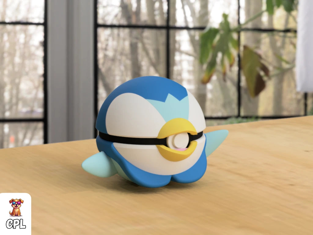 Themed Monster Ball - Piplup Inspired