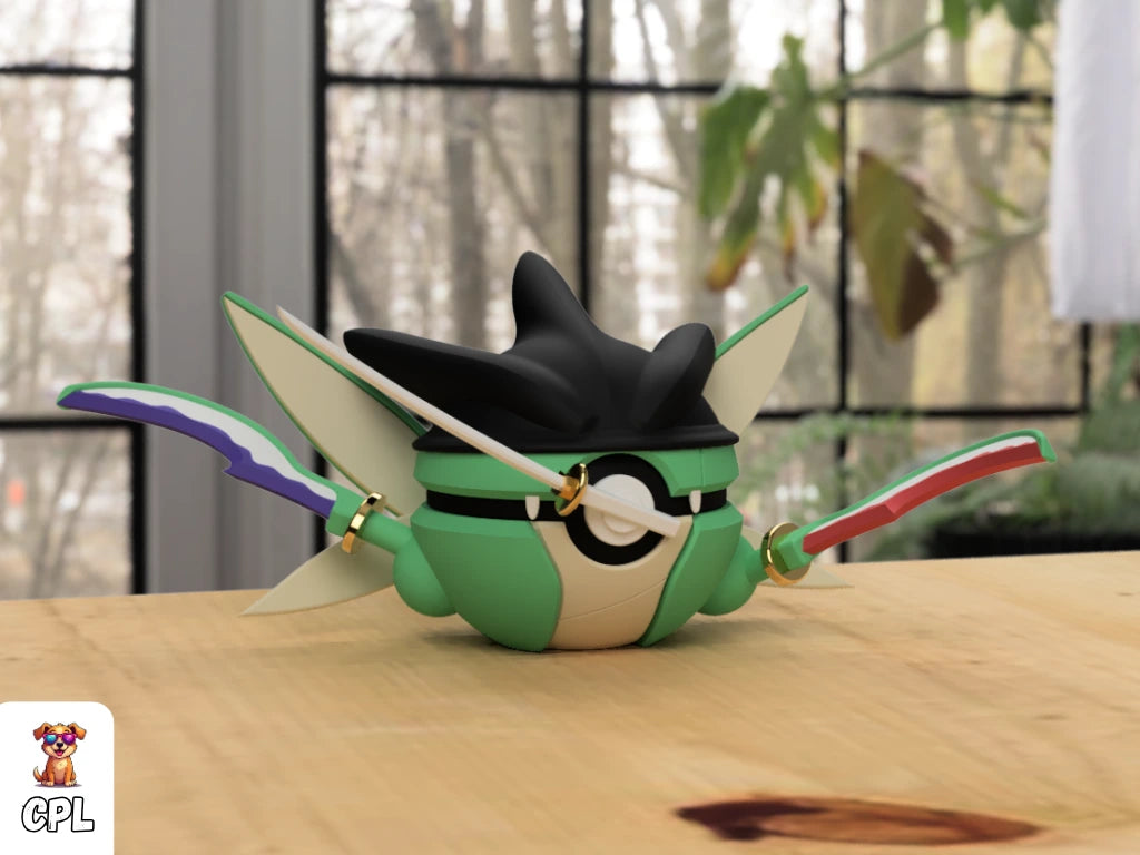 Themed Monster Ball - Roronoa Zoro Scyther Inspired