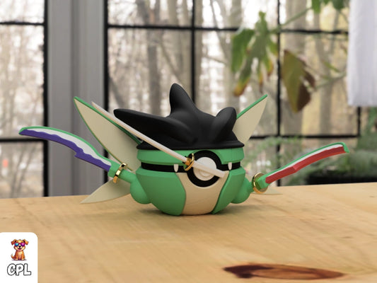 Themed Monster Ball - Roronoa Zoro Scyther Inspired
