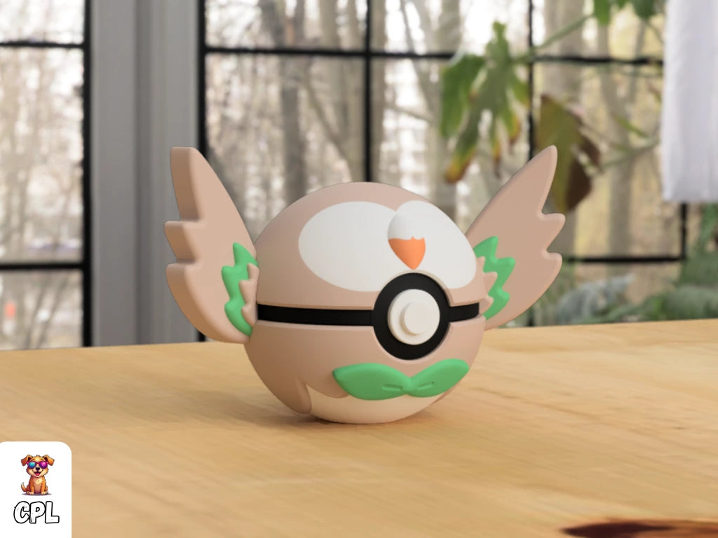 Themed Monster Ball - Rowlet Inspired