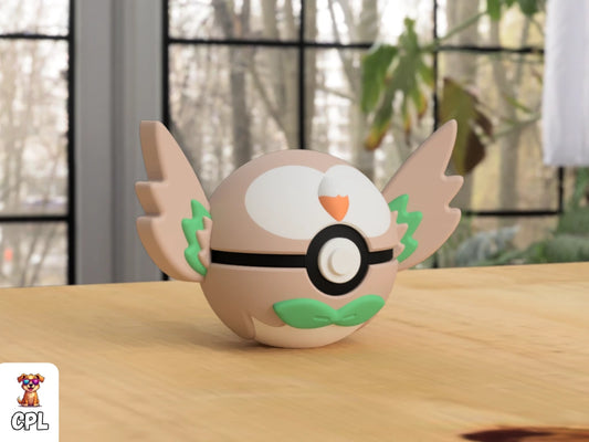 Themed Monster Ball - Rowlet Inspired