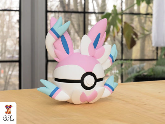 Themed Monster Ball - Sylveon Inspired