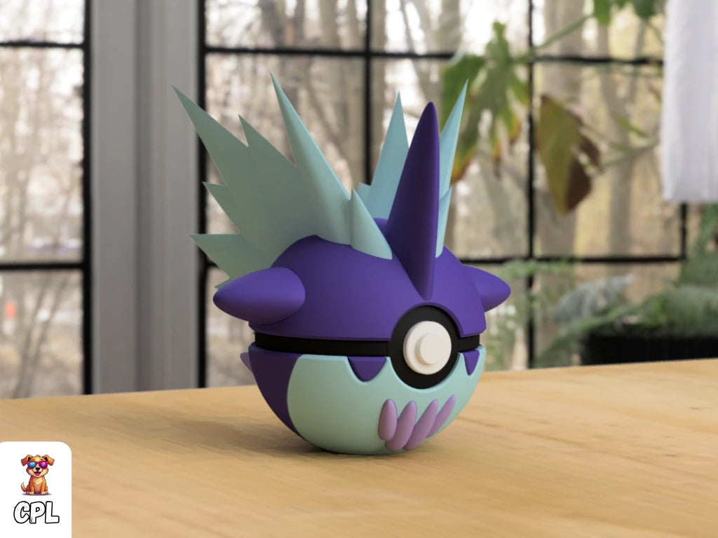 Themed Monster Ball - Toxtricity Low Key Form Inspired